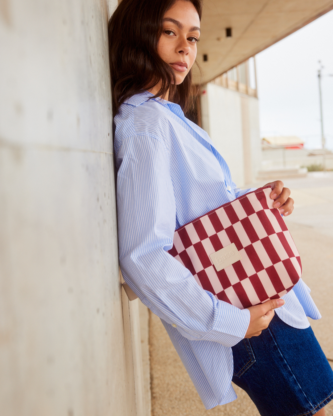 Wet Base⎮Large ⎮Burgundy/Peony check