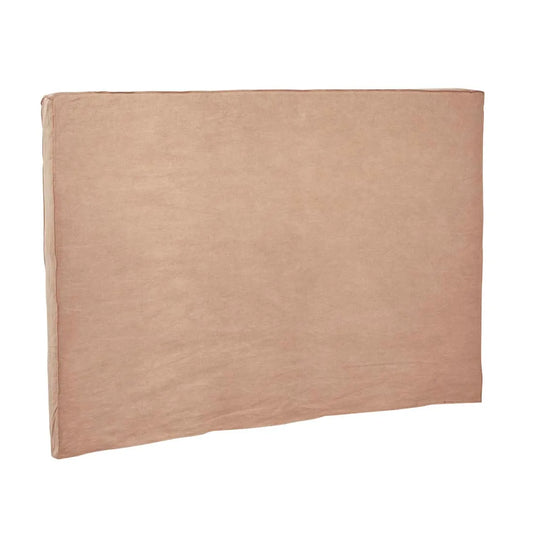 GlobeWest | Vittoria Slip Cover Bedhead | Soft Clay