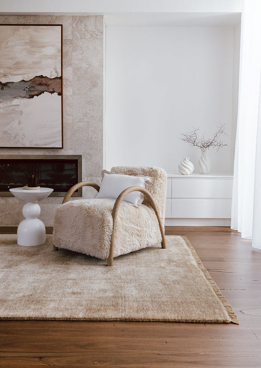Conscious Loom Earthbound Oyster Rug