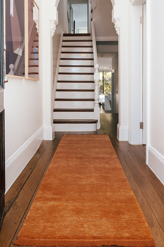 Conscious Loom Earthbound Paprika Runner Rug