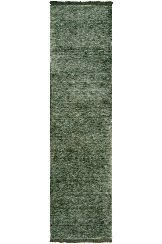 Conscious Loom Earthbound Sage Green Runner Rug