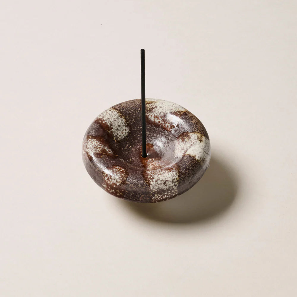 Incense Holder | Handcrafted Ceramic | Chocolate