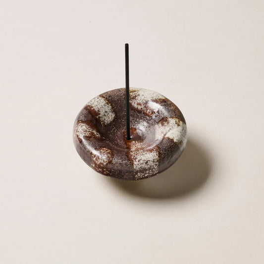 Incense Holder | Handcrafted Ceramic | Chocolate