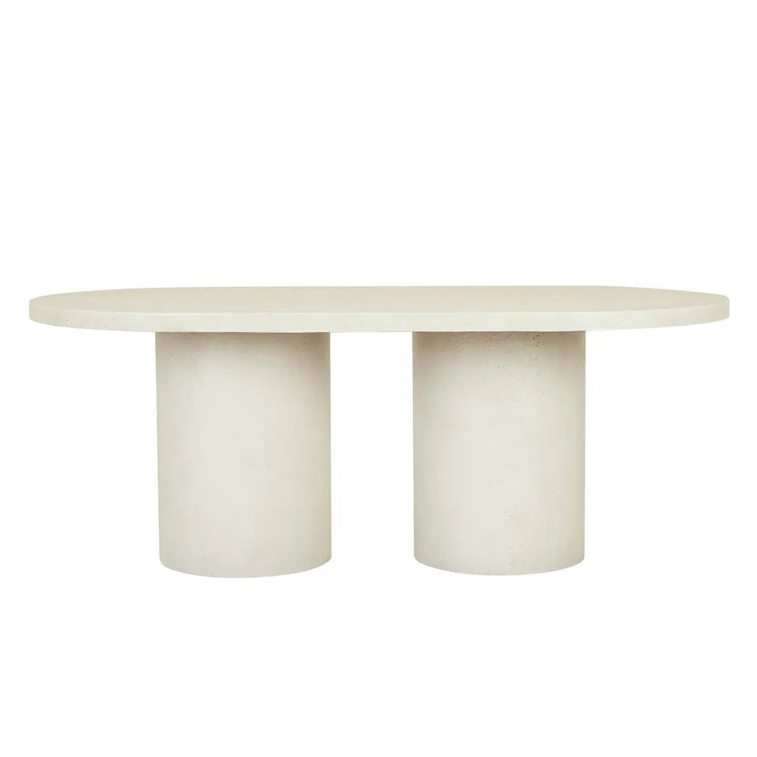 GlobeWest | Petra Oval Dining Table | Ivory