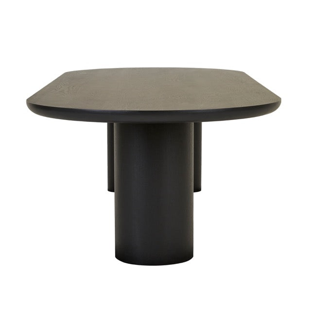 GlobeWest | Seb Oval Dining Table | Black Oak