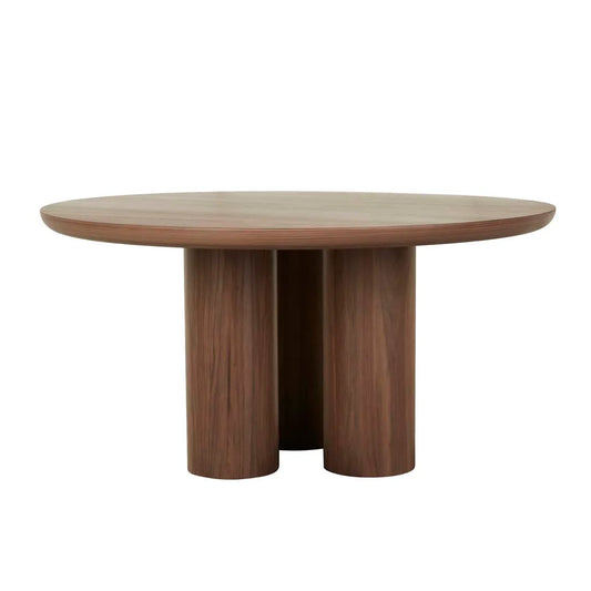 GlobeWest | Seb Round Dining Table | Walnut
