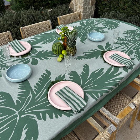 Elm Napkin Set of 4 | Green & Seafoam
