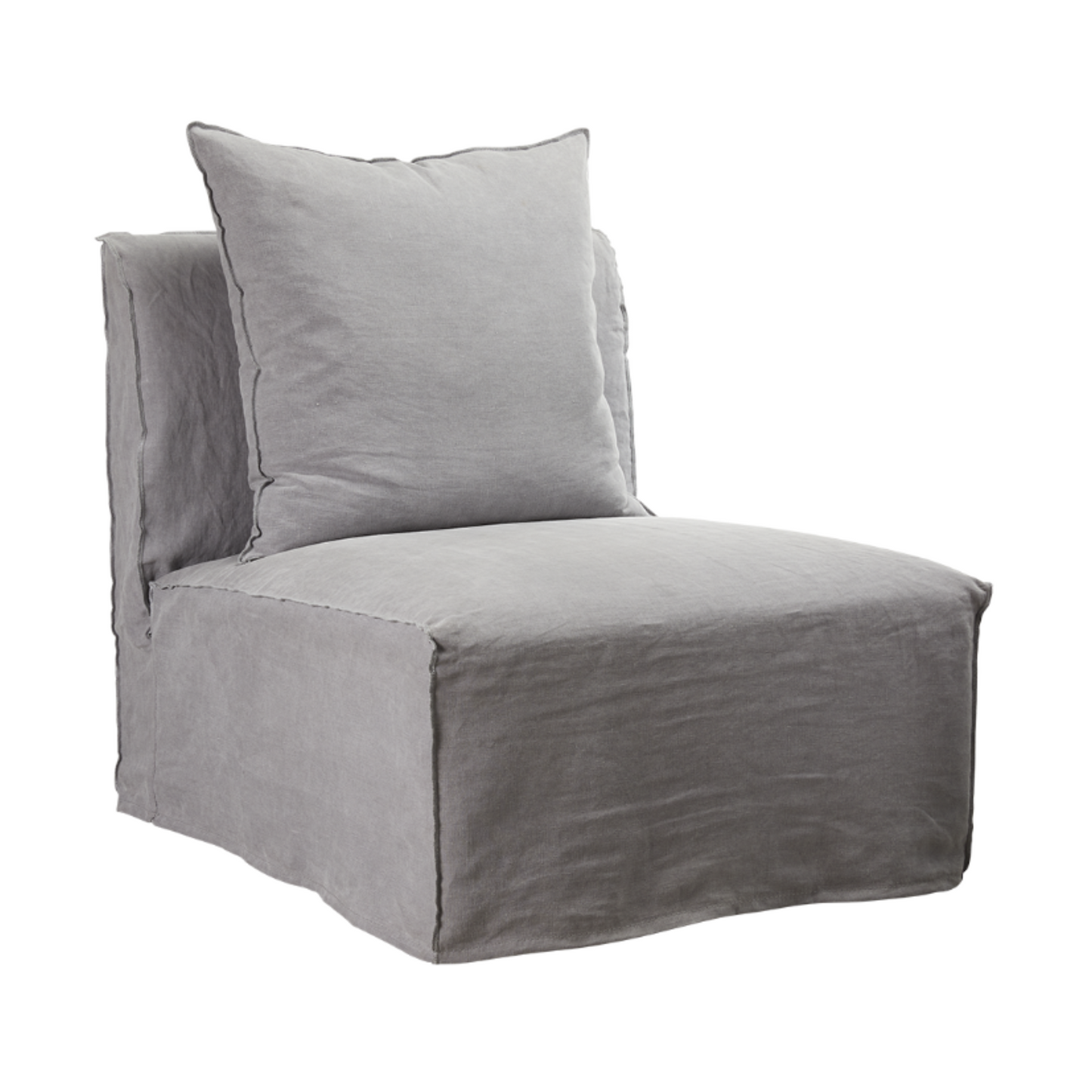 Havre Linen Slipcover Sofa - Armless 1 Seater