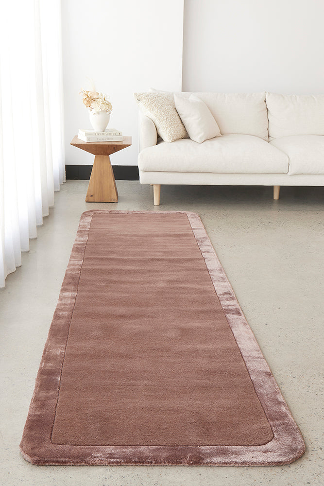 Jewel Curve Grape Runner Rug