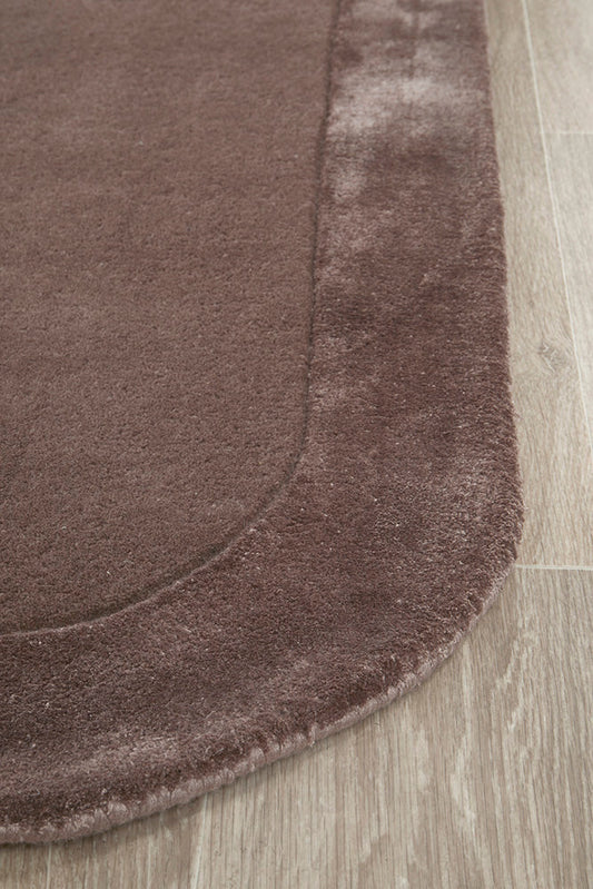 Jewel Curve Grape Runner Rug