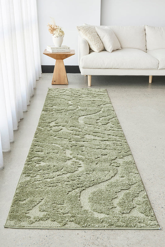 Haven Nyla Green Runner Rug