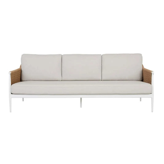 GlobeWest | Delphi 3 Seater Sofa | Coconut & Natural Weave