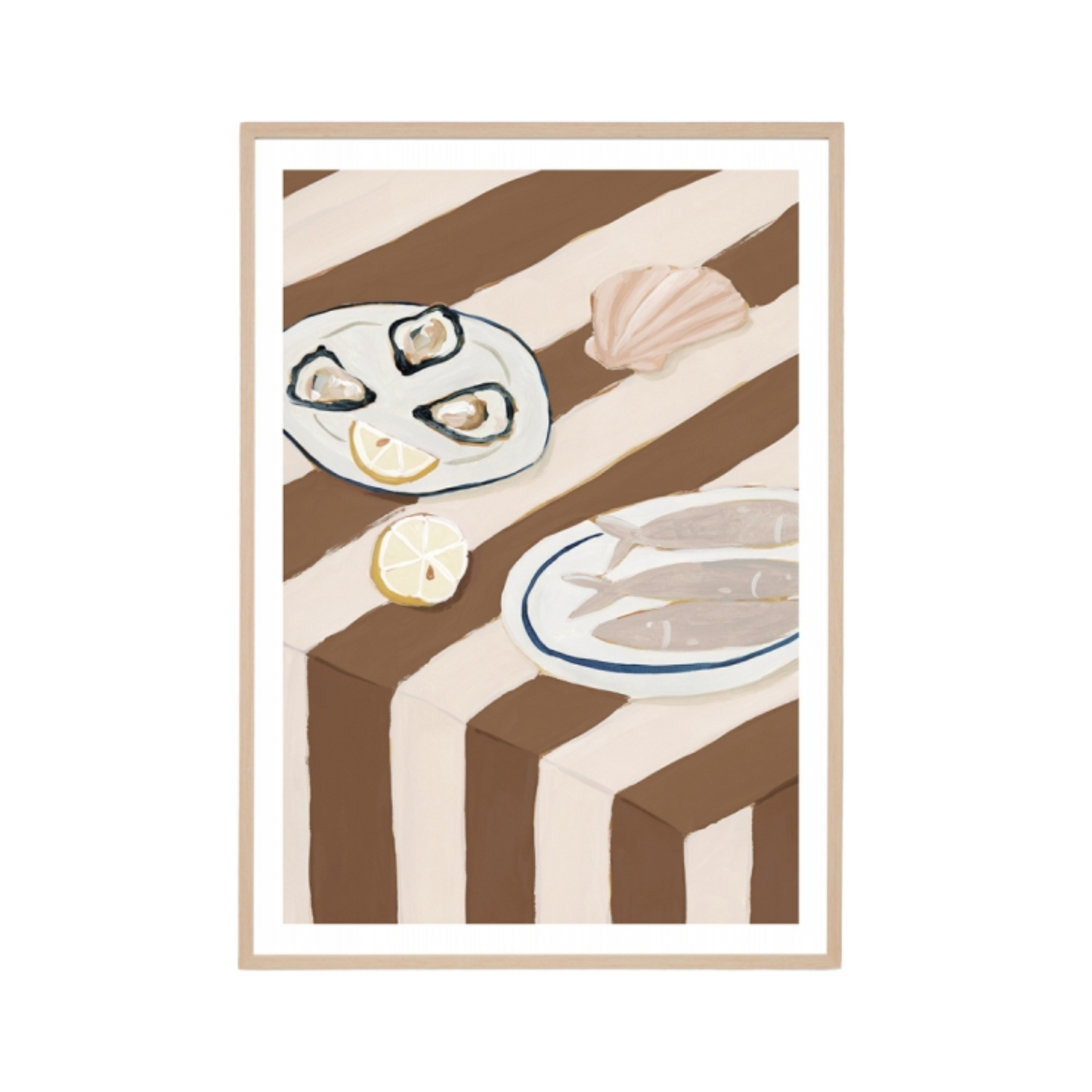 Entree Time | Nutmeg | Framed Print