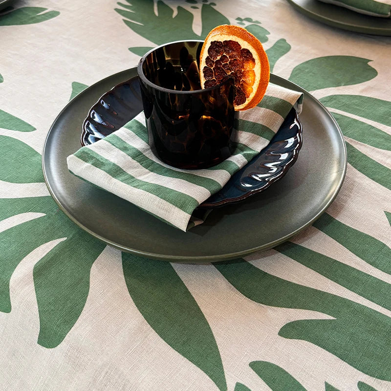 Elm Napkin Set of 4 | Green & Seafoam