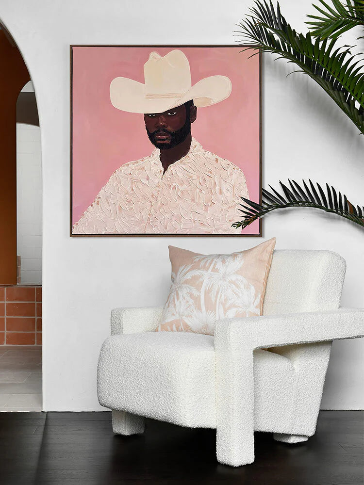 Pink Pony Boy | Box Frame Canvas Print