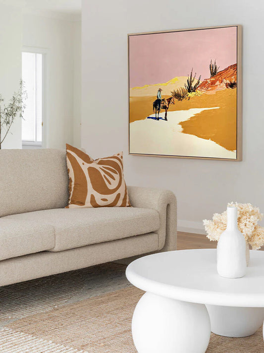 Cactus Cowboy | Box Frame Canvas Print