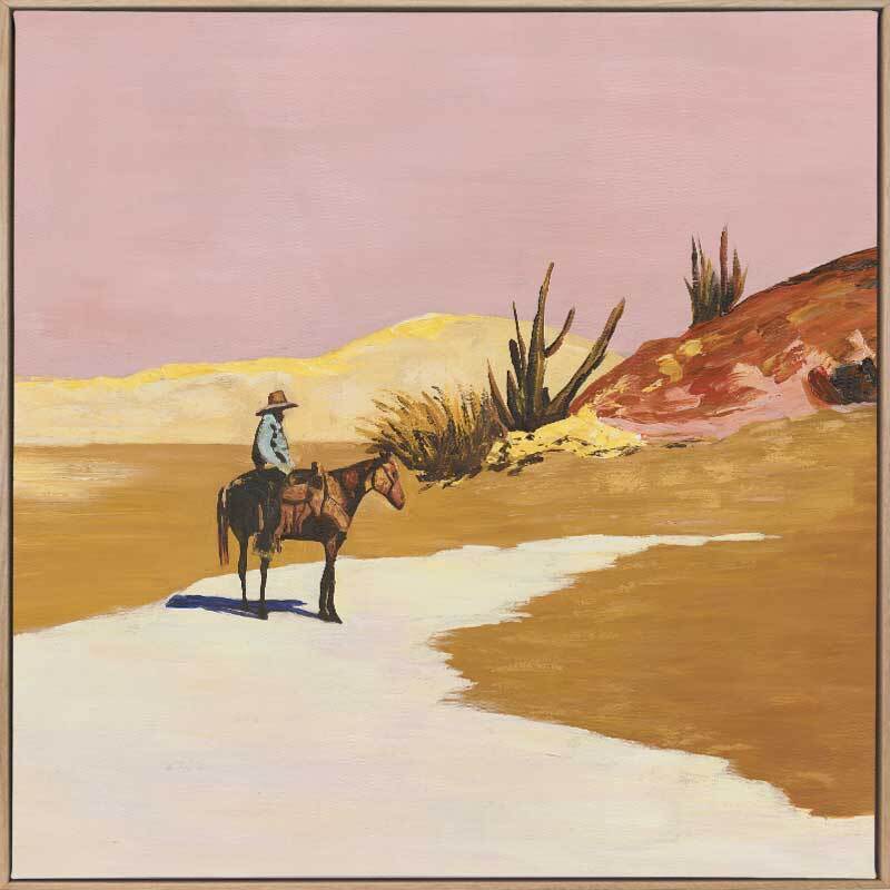 Cactus Cowboy | Box Frame Canvas Print