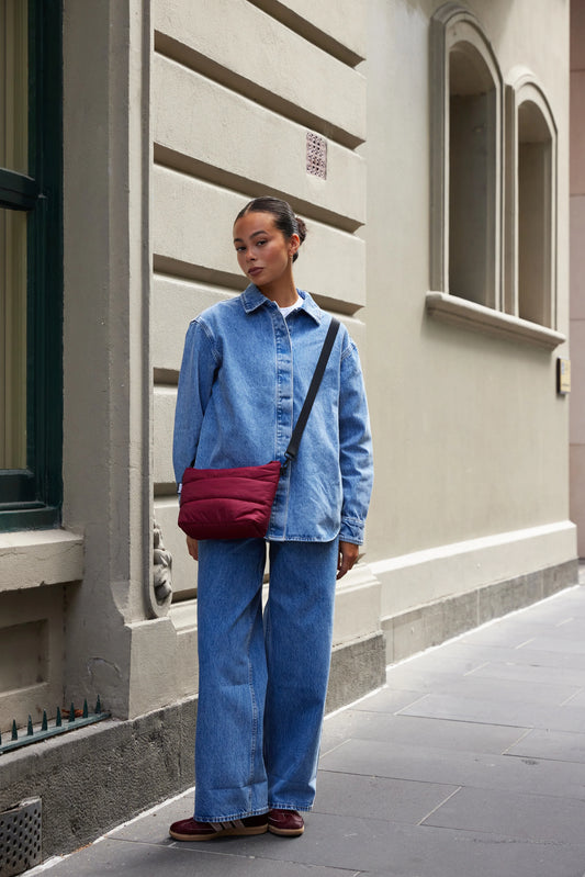 Stash Crossbody Base⎮Burgundy