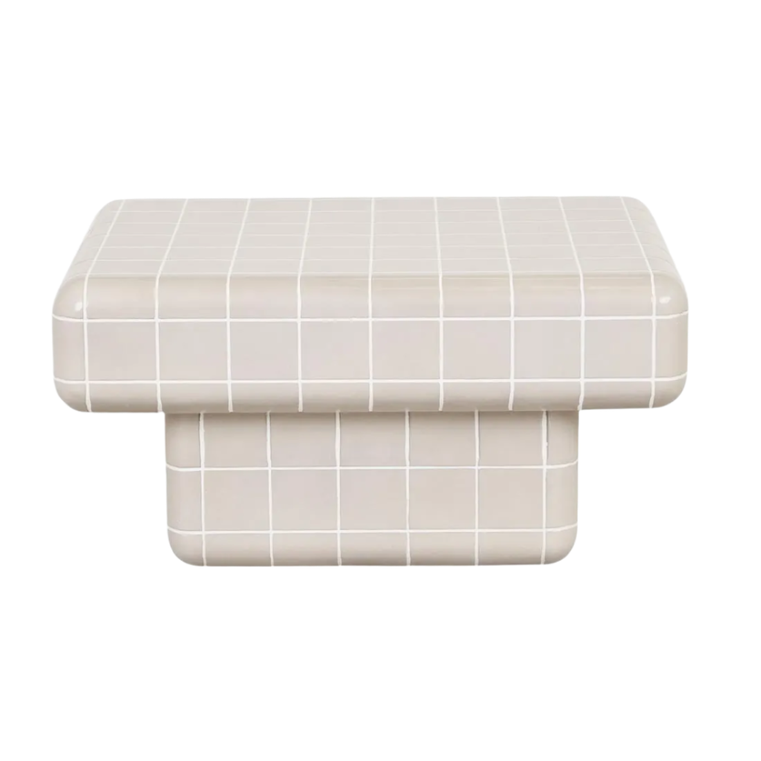 GlobeWest | Seville Tile Coffee Table | Pearl White
