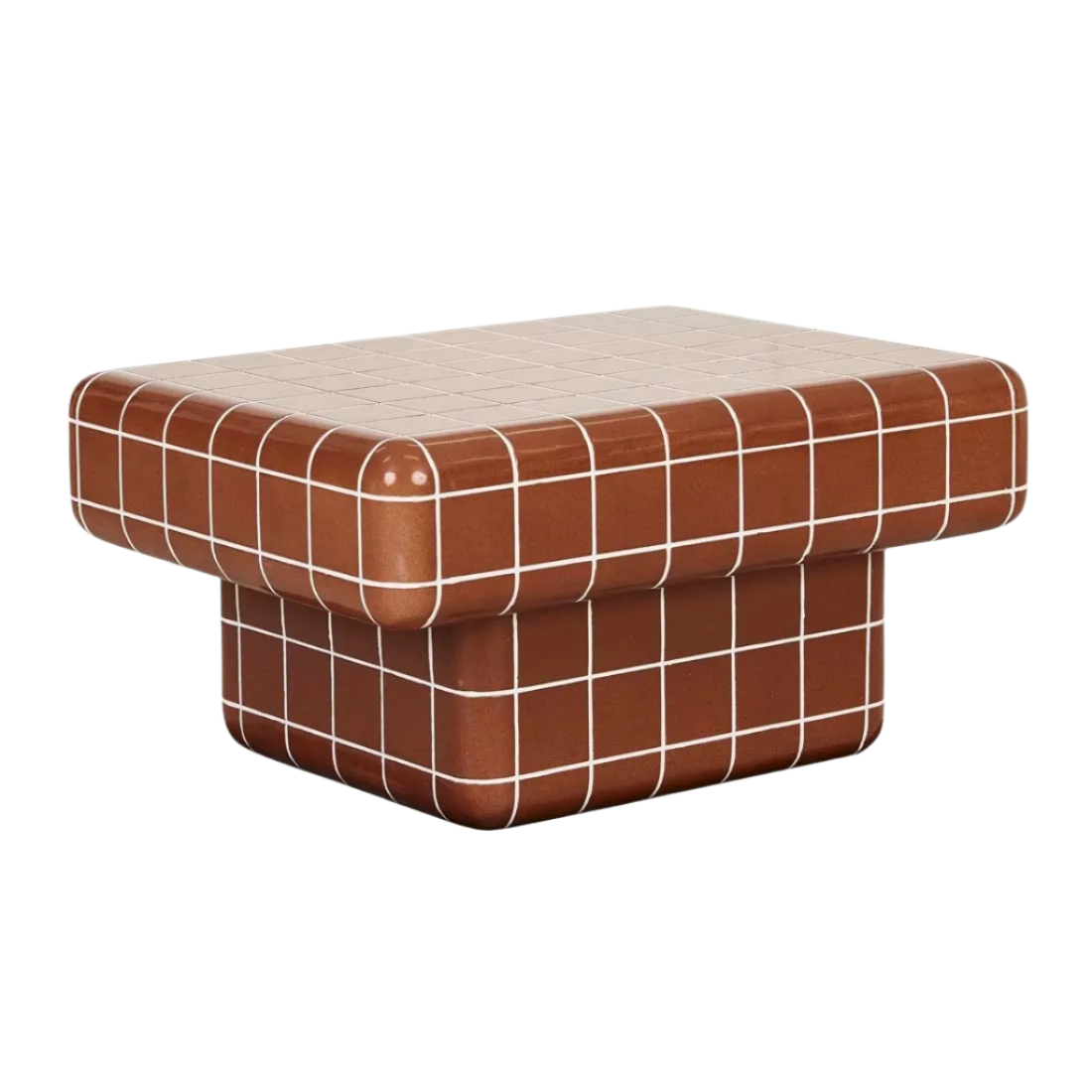 GlobeWest | Seville Tile Coffee Table | Red Glaze