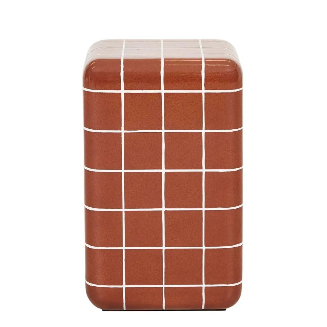 GlobeWest | Seville Tile Side Table | Red Glaze