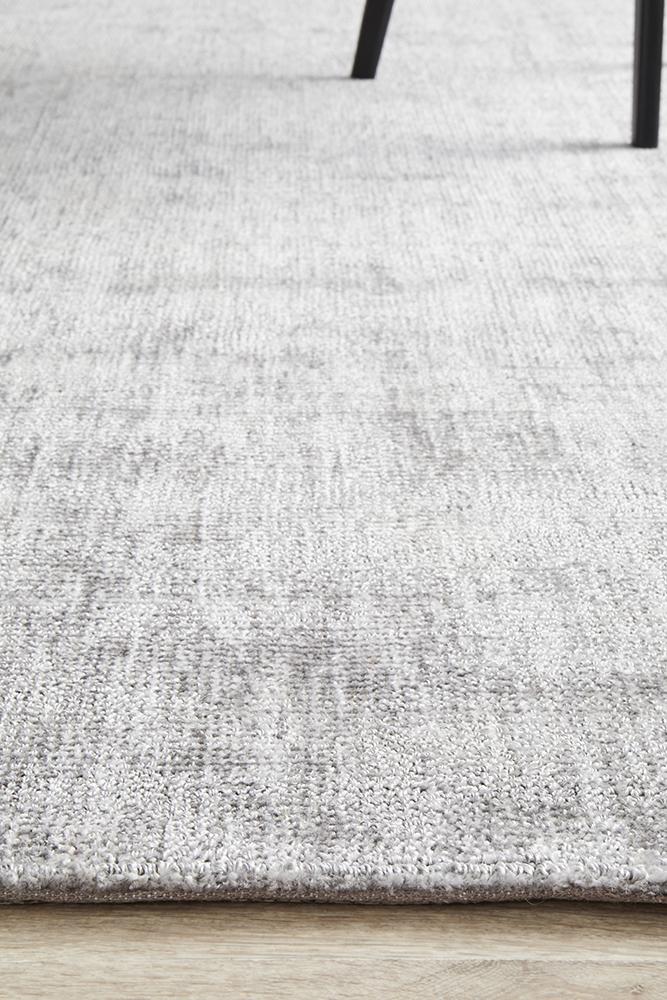 Noir Silver Rug