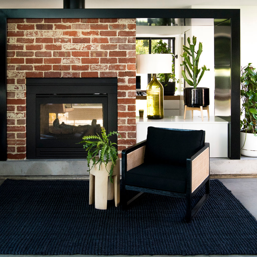 GRAPHITE JUTE RUG