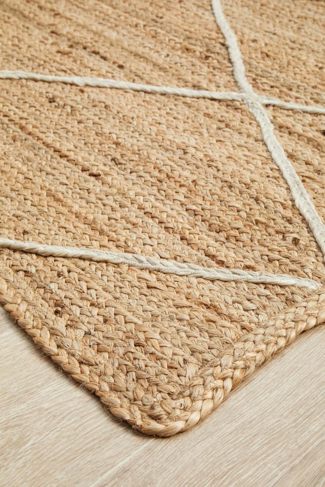 Palm Beach Natural Chevron Rug