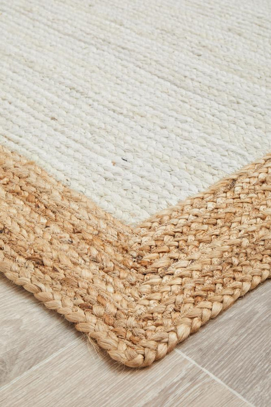 Palm Beach White Natural Rug