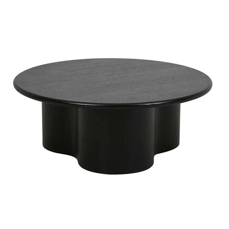 GlobeWest | Artie Wave Coffee Table | Black Oak