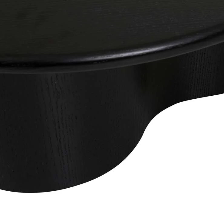 GlobeWest | Artie Wave Coffee Table | Black Oak