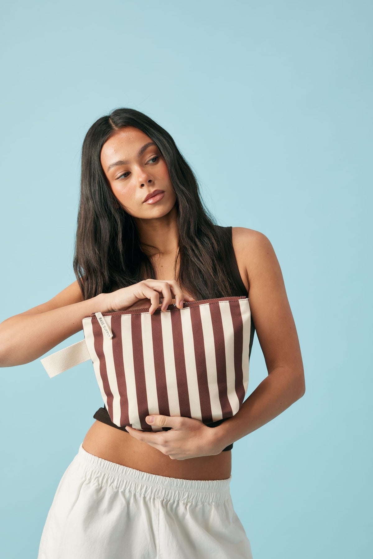 Wet Base Midi⎮Printed⎮Cocoa Stripe