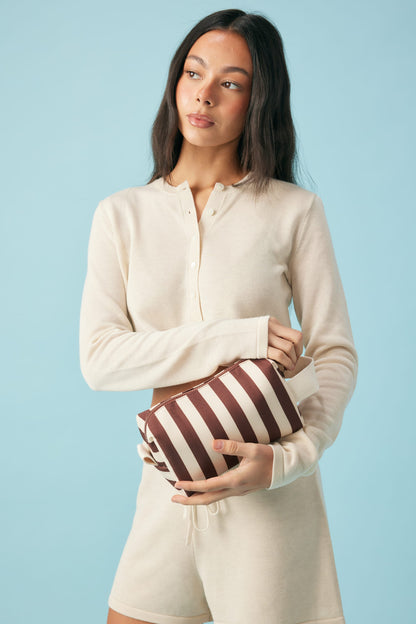 Ditty Base⎮Printed⎮Cocoa Stripe