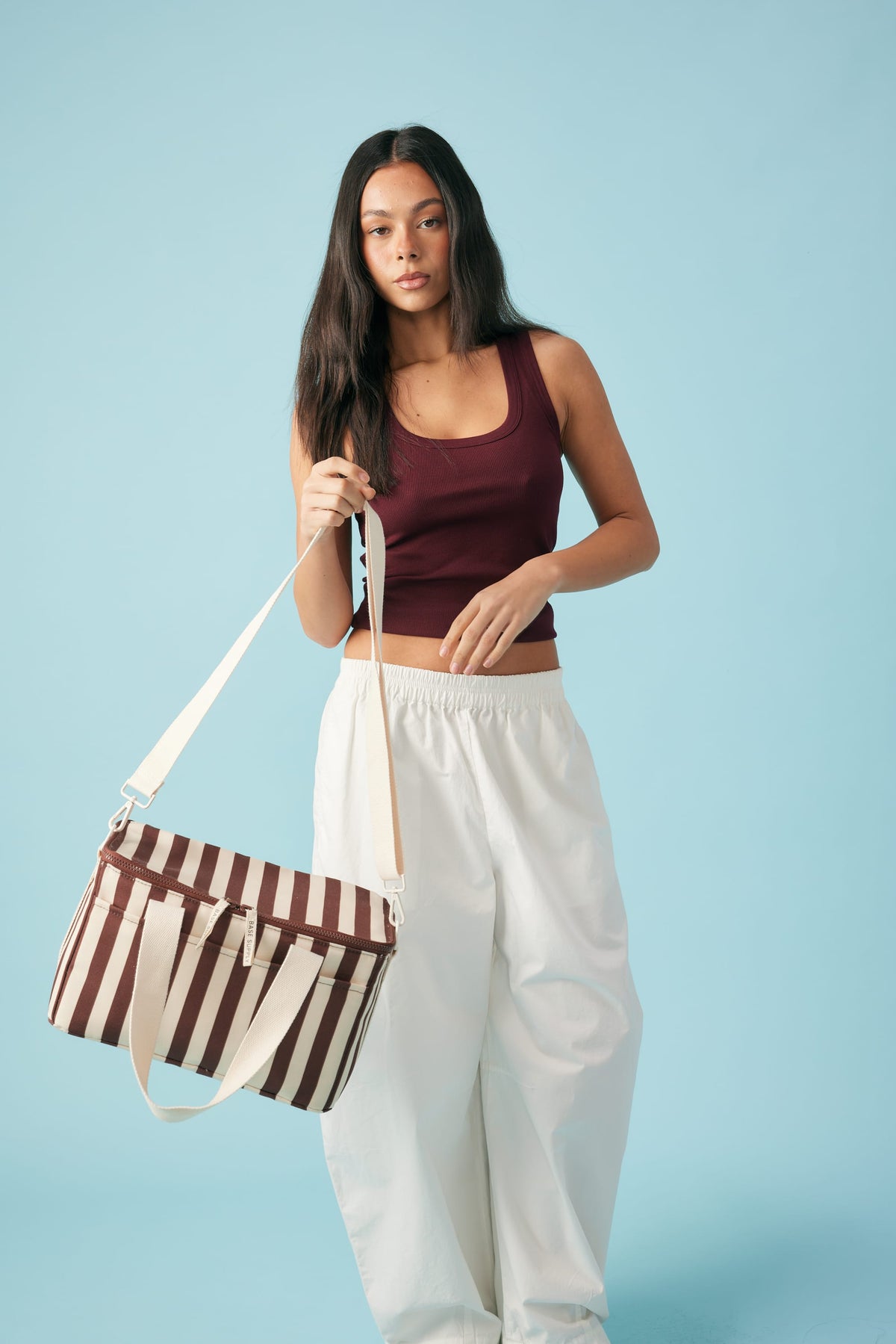 Midi Cool Base⎮Printed⎮Cocoa Stripe