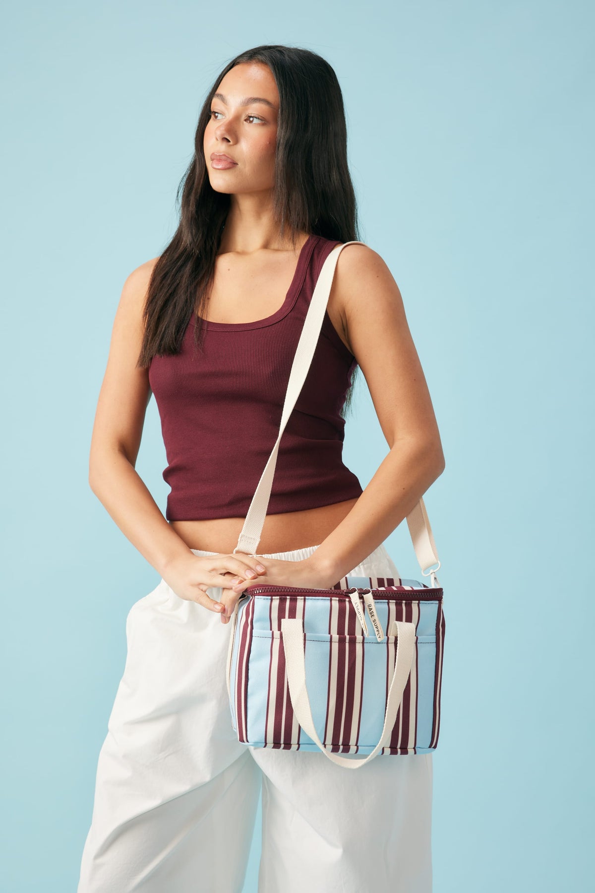 Lunch Base⎮Printed⎮Mulberry Stripe