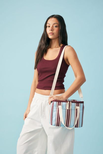 Lunch Base⎮Printed⎮Mulberry Stripe