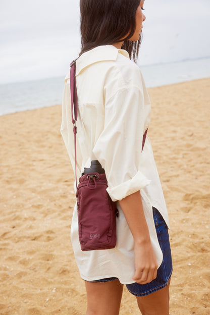 Bottle Sling Base Bag | Burgundy