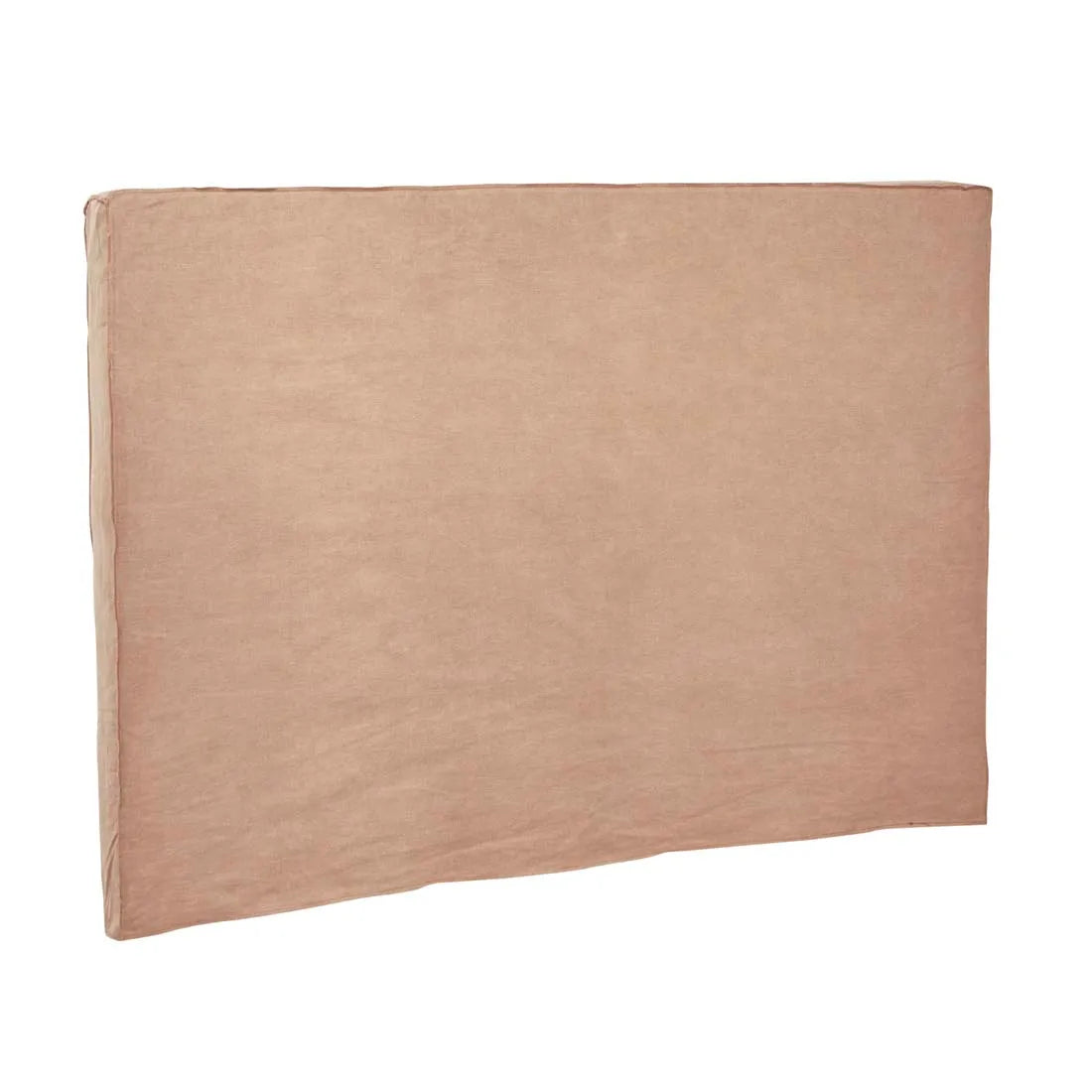 GlobeWest | Vittoria Slip Cover Bedhead | Soft Clay