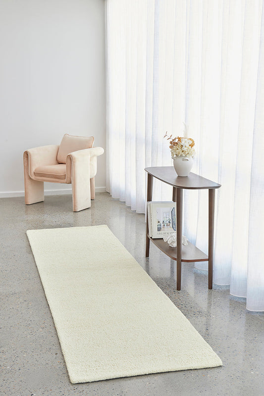 Conscious Loom Pebble Cream Runner Rug