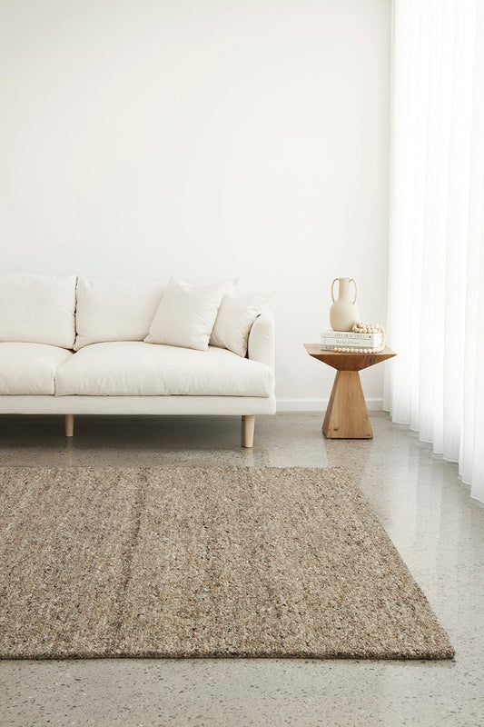 Conscious Loom Pebble Stone Rug