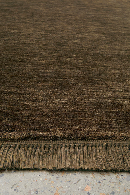 Earthbound Bear Brown Runner Rug