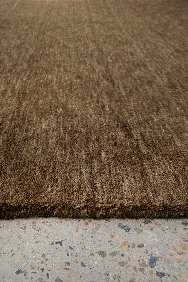 Earthbound Bear Brown Runner Rug