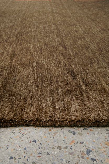 Earthbound Bear Brown Runner Rug