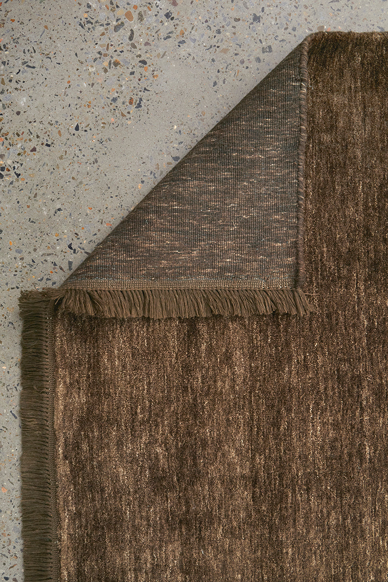 Earthbound Bear Brown Runner Rug
