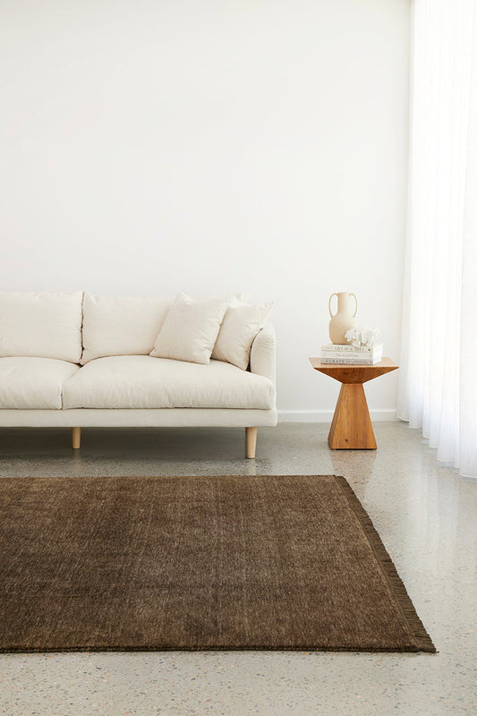 Conscious Loom Earthbound Bear Brown Rug