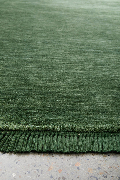 Earthbound Forest Green Runner Rug