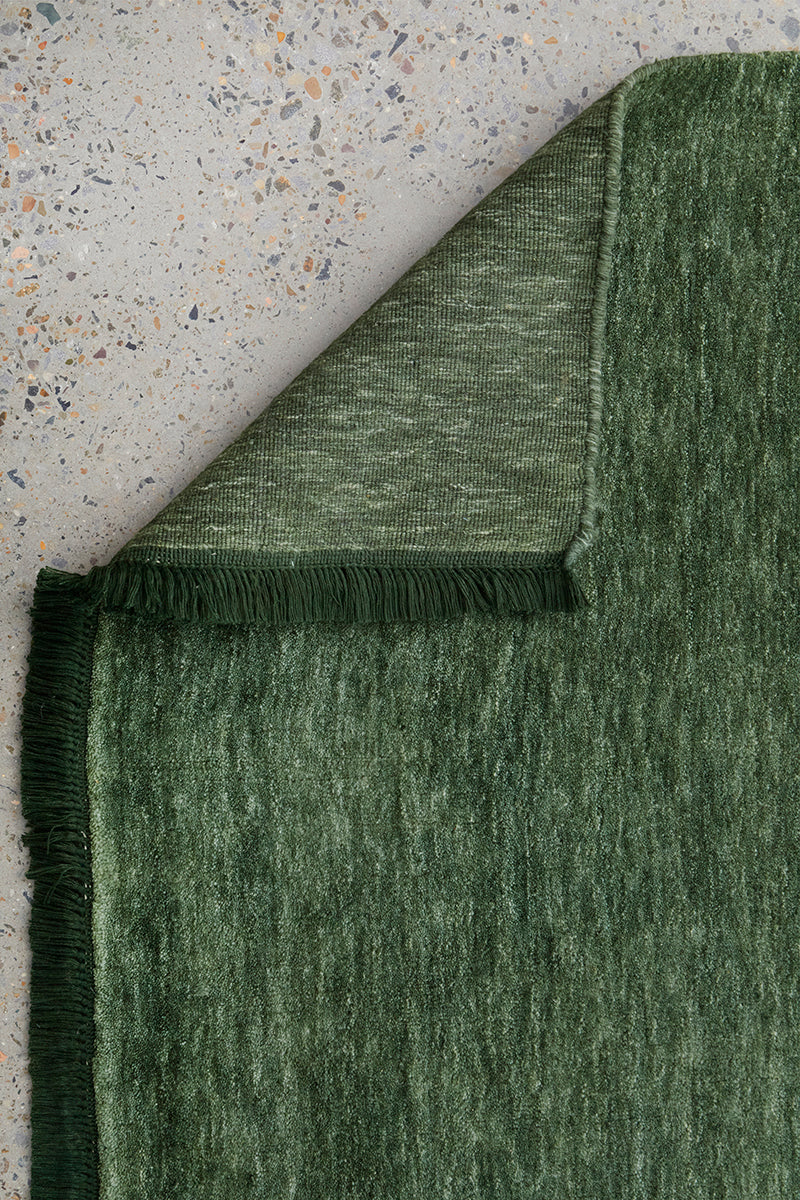 Earthbound Forest Green Runner Rug