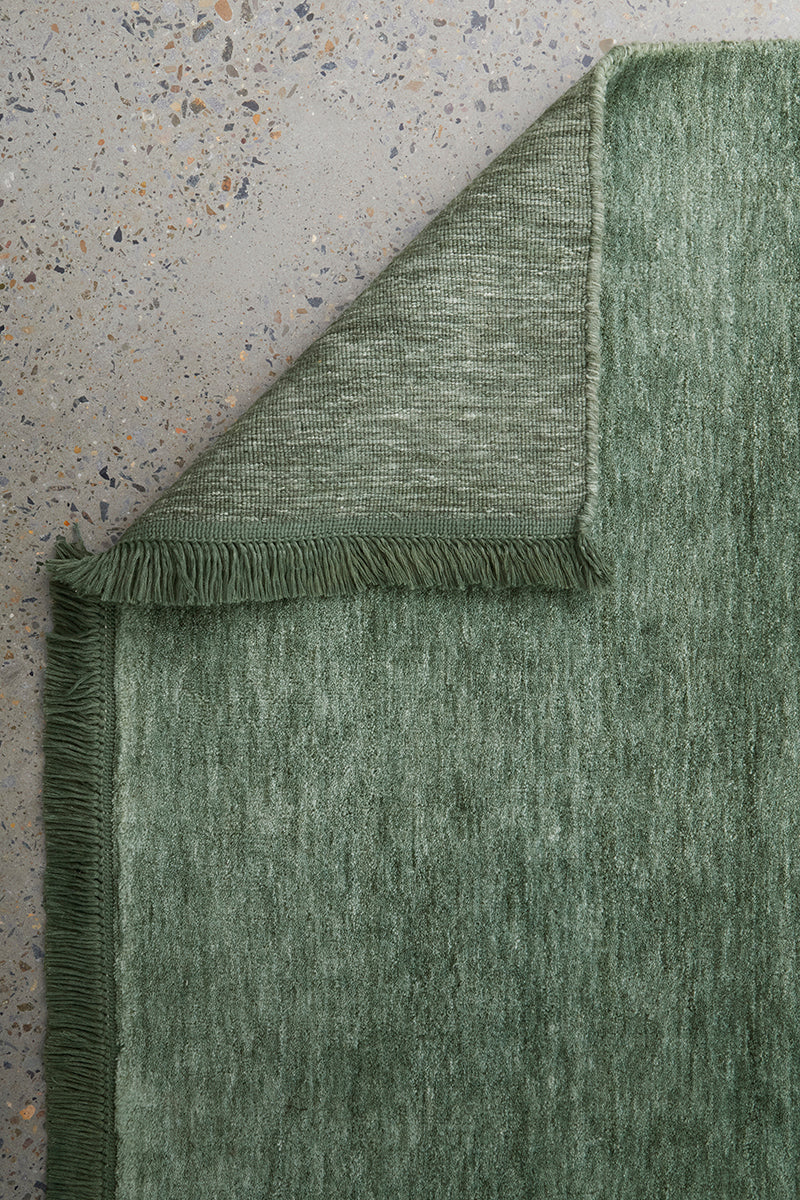 Earthbound Sage Green Runner Rug