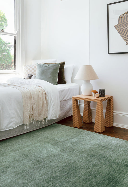 Conscious Loom Earthbound Sage Green Rug