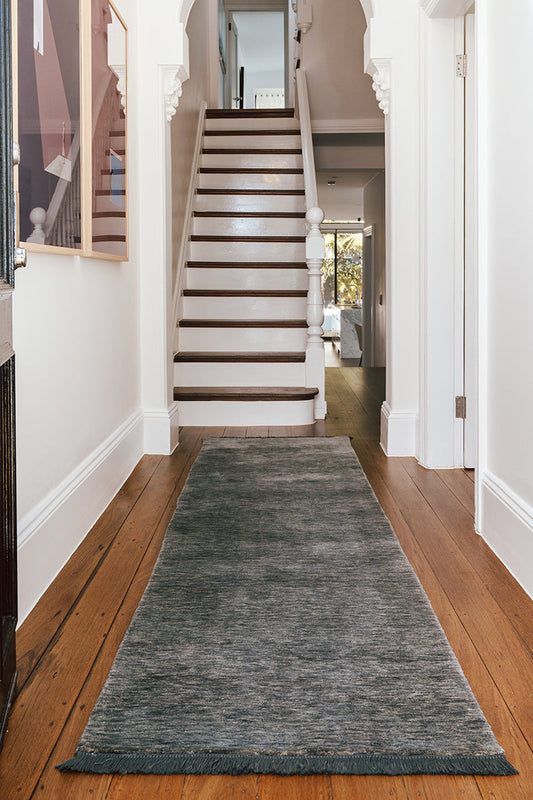 Conscious Loom Earthbound Seal Grey Runner Rug